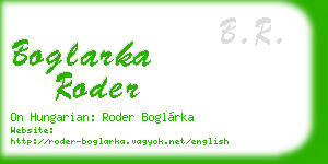boglarka roder business card